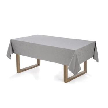 Imagem de Toalha De Mesa Retangular 12 Lugares 160X320 Veríssimo Cinza
