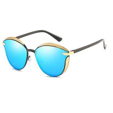 Imagem de Óculos de Sol Feminino Olho de Gato Luxo Feminino Masculino Óculos de Sol Polarizado Feminino Óculos de Sol Vintage Clássico, Azul, Outros
