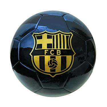Imagem de Bola de futebol FC Barcelona tamanho 5 Barca Black Futbol Balon de Futbol Oficialmente Licenciada – Ótimo para bola de futebol infantil, jogadores, treinadores, treinadores | Treinamento de futebol | Prática | Brocas de tiro | Habilidades