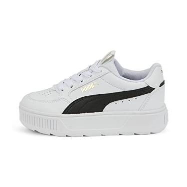 Imagem de PUMA Tênis infantil unissex Karmen Rebelle, Branco/preto, 18