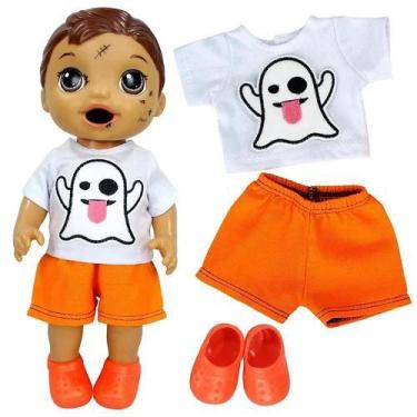 Roupa boneca baby alive hasbro original - kit neon em Promoção na