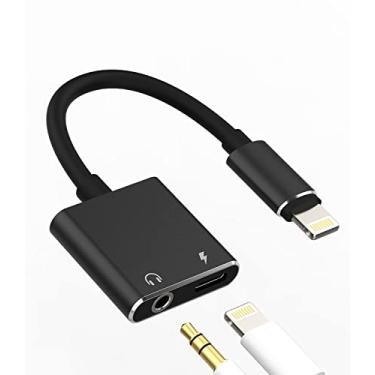 Imagem de Adaptador de fone de ouvido para iPhone, cabo de áudio Lightning para divisor de 3,5 mm, dongle 2 em 1, adaptador de cabo de carregador para Apple MFI certificado compatível com 13 12 11Pro Max Mini 7 8Plus X Xr Xs Se Ipad