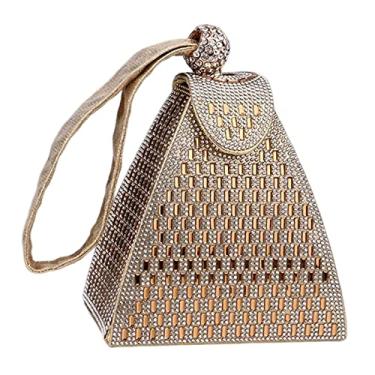 Imagem de Bolsa elegante, bolsa de mão, bolsa de com alça, para mulheres, bolsa triangular para festa de banquete,