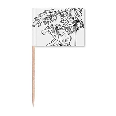 Imagem de Masterpiece Romance Kingdoms desenho de palito de bandeira marcador para decoração de festa