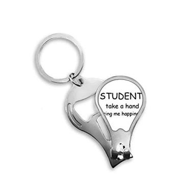 Imagem de Chaveiro abridor de cortador de unhas Student Take A Hand Bring Me Happiness
