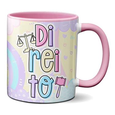 Imagem de Caneca Direito Profissão Advocacia Presente Fofo Advogado (Rosa)