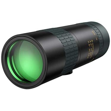 Imagem de Telescópio monocular – monóculo compacto retrátil com zoom 8-24x30 com suporte e tripé de bolso para smartphone – Prisma BAK4 HD de alta potência para observação de pássaros