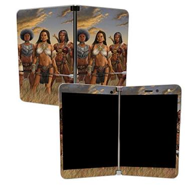 Imagem de Película MightySkins para Microsoft Surface Duo – African Queens | Capa protetora, durável e exclusiva de decalque de vinil | Fácil de aplicar, remover e mudar estilos | Feito nos EUA
