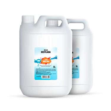 Imagem de Kit com 2 Unidades Água Destilada Pura Para Autoclave Equipamentos Industriais e Cosmeticos 5 Litros