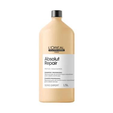 Imagem de Shampoo Loreal Absolut Repair Gold Quinoa 1,5 Litros - Reconstrução Ca