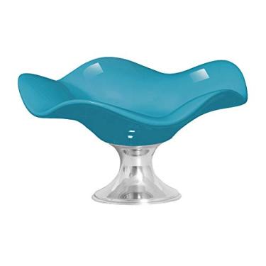 Imagem de Fruteira Peq. Pé De Alumínio Ceramicas Pegorin Turqueza