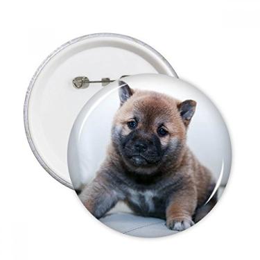 Imagem de Pippy Dog Pet Animal Bela Imagem Pinos Redondos Emblema Decoração Roupas 5 peças Presente