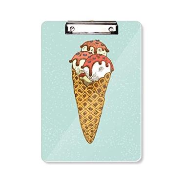 Imagem de Placa de apoio para mesa de sorvete, bola, pasta, bloco de notas A4