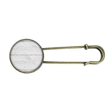 Imagem de Broche de metal retrô com textura de papel de parede áspero para piso de madeira branca