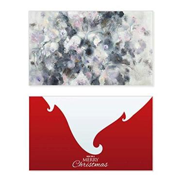 Imagem de Pintura a óleo de inverno arte natureza morta feriado feriado feliz Natal cartão de parabéns mensagem de Natal letra