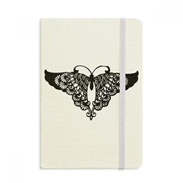 Imagem de Caderno de Borboleta com Asas de Babados, Capa Rígida de Tecido Oficial Diário Clássico
