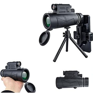 Imagem de Monoculares 12x50HD com tripé, monóculos para observação de pássaros para adultos e crianças com lanterna LED, suporte para celular, tripé, bússola, camping, caminhada e passeios turísticos