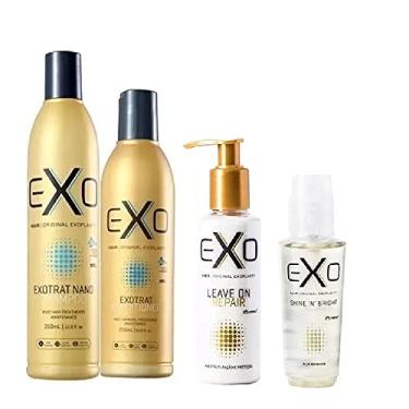 Imagem de Kit Exoplastia Shampoo, Condicionador, Shine e Leave-on