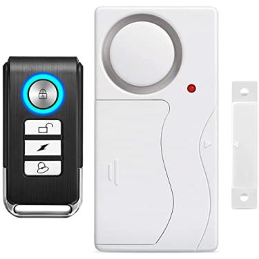 Imagem de Wsdcam Alarme de porta sem fio, antirroubo, controle remoto para portas e janelas