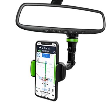 Imagem de Espelho retrovisor do suporte do telefone do carro | telefone giratório para carro - celular para carro giratório multifuncional universal ajustável em 360° para todos os Aezon