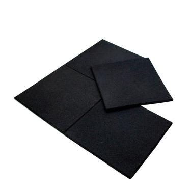 Imagem de Piso Emborrachado 1x1m para Academia e Exercício Funcional Ahead Sports Preto