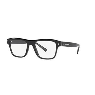 Imagem de Dolce & Gabbana Armação masculina DG 3362 preta 53/20/145, Preto, 53/20/145