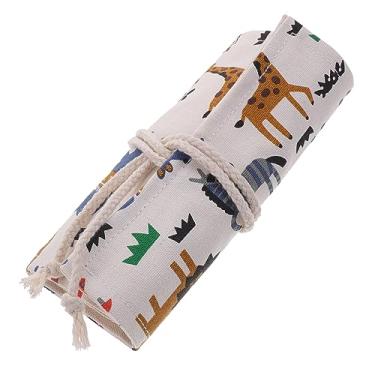 Imagem de ABOOFAN Caneta De Lona Rolo Cortina Caneta De Lona Envoltório Bolsa De Pincel De Pintura Lápis De Grafite Envoltório Estojo De Lápis De Lona Estojo De Lápis De Viagem Sacos De