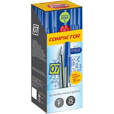 Imagem de Caneta Esferográfica, Compactor 01533-VM, Vermelho, 0.7 mm, Pacote de 25