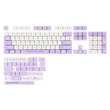 Imagem de EPOMAKER Pixel-Plush Conjunto de perfil PBT MOA de sublimação de 141 teclas para teclado mecânico de jogos, compatível com layout ANSI e ISO, interruptores MX-Clone Cherry/Gateron/Kailh