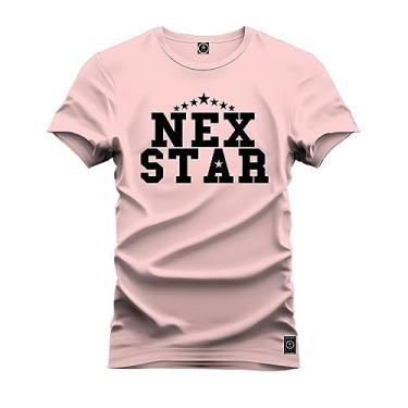 Imagem de Camiseta T-Shirt Confortável Estampada Nex Star Rosa G