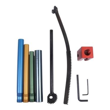 Imagem de HOLDWELL Kit de ferramentas compacto para troca de pneus para motocicletas e motos de motocross e motos de sujeira para montagem sem tubos de pinçar, inclui mangas de eixo de 15/17/20/25 mm funciona