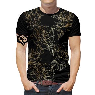 Imagem de Camiseta Floral plus size Florida Masculina infantil blusa d