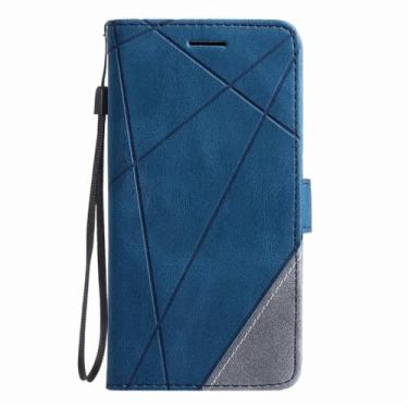 Imagem de Capa de telefone de couro tipo carteira para Redmi Note 10 Pro 10S 9 9S 8 8T 7 7S 7 Pro para Redmi 7 7A 8 8A 9 9A 9C 4G 5G Capa de livro, azul, para Redmi Note 9S