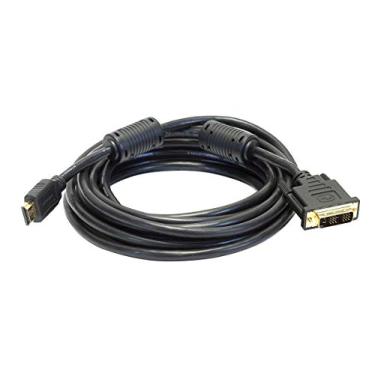 Imagem de Monoprice Cabo HDMI padrão para cabo adaptador DVI de link único - com núcleos de ferrite, CL2, resolução de até 720p/1080i, 4,5 m, preto