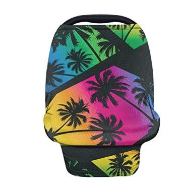 Imagem de GOSTONG Coconuts Views Capa de amamentação para amamentação, capas de assento de carro para bebês, dossel de cadeirinha de carro para bebês, carrinho de compras, presentes de chá de bebê para meninos e meninas