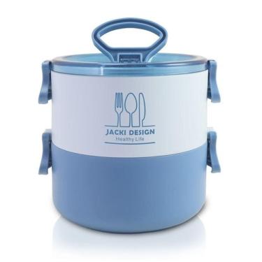 Imagem de Pote Marmita De 2 Andares 1600 Ml - Joy Azul