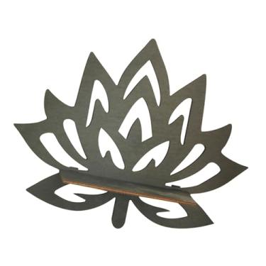 Imagem de Gralara Prateleira Flutuante de Flores, Prateleira de Madeira para Decoração de Casa, Organizador de Parede, Armazenamento para Sala de Estar, Castiçal, Plant