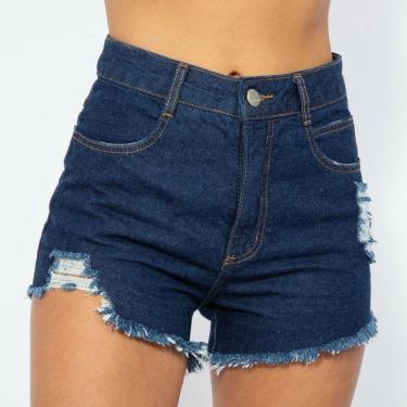 Imagem de Short Hot Pant Destroyed Azul Escuro Lady Rock