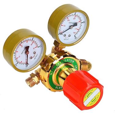 Imagem de Regulador de Gás Acetil, Redutor de Pressão, Medidor para Soldagem, Kit de Gás Acetil Com Conector G5/8 Cga580 (60# exportação de acetileno 5/8 dentes externos)