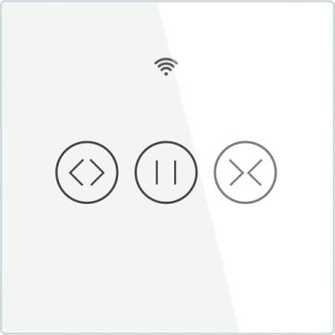 Imagem de JXQXHCFS Cortina inteligente WiFi para cortina motorizada elétrica Tuya persiana rolante Aexa Echo Gogle Home Voice Control-EU branco