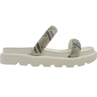 Imagem de Tamanco Feminino Papete Casual Dia a Dia com Strass Vizzano 6459.110