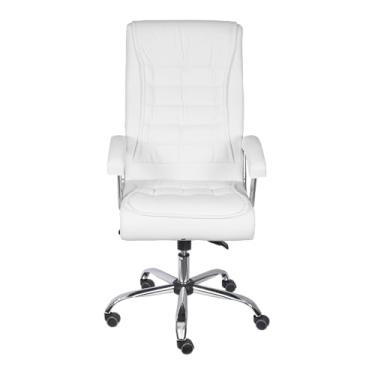 Imagem de CADEIRA OFFICE 3321 RODIZIO BRANCA COM MOLAS REVEST P.U.