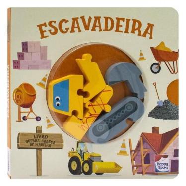 Imagem de Livro Quebra-Cabeça De Madeira: Escavadeira