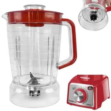Imagem de Copo de Liquidificador  Mondial Turbo Inox L-1000 L-1200 Cristal  - Ta