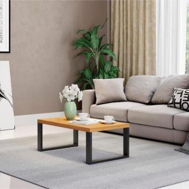 Imagem de Mesa de Centro Madeira Industrial 89,5 cm Dalla Costa MDF - Pradel SE,