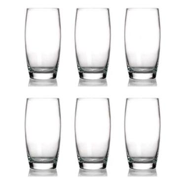 Imagem de Jogo Copos Vidro Suco Agua Oca 300 Ml Nadir 18 Unid - Nadir Figueiredo