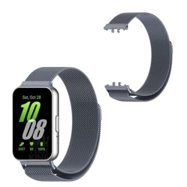 Imagem de Pulseira inoxidavel imã para Galaxy Fit3 R390 - 2024 - TECK KING