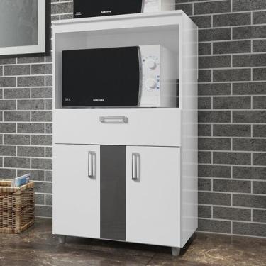 Imagem de Balcão para Forno e Microondas 2 Portas 1 Gaveta Ultra - Móveis Cadori