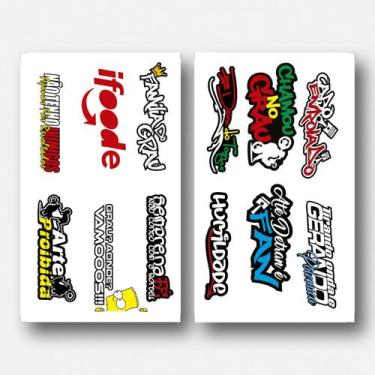 Imagem de Adesivo Autocolante Stickers Automotivos Coleção 3 - Império da Impres