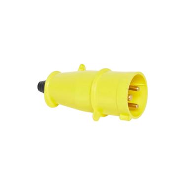 Imagem de Plugue Industrial Móvel 16A 2P+T 100/130V IP44 4H Amarelo N3074 – Steck